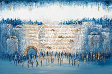Load image into Gallery viewer, Abstract At The Kotel Blue and Higlights
