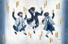Load image into Gallery viewer, Hasiddim Dance Blue, white &amp; Gold
