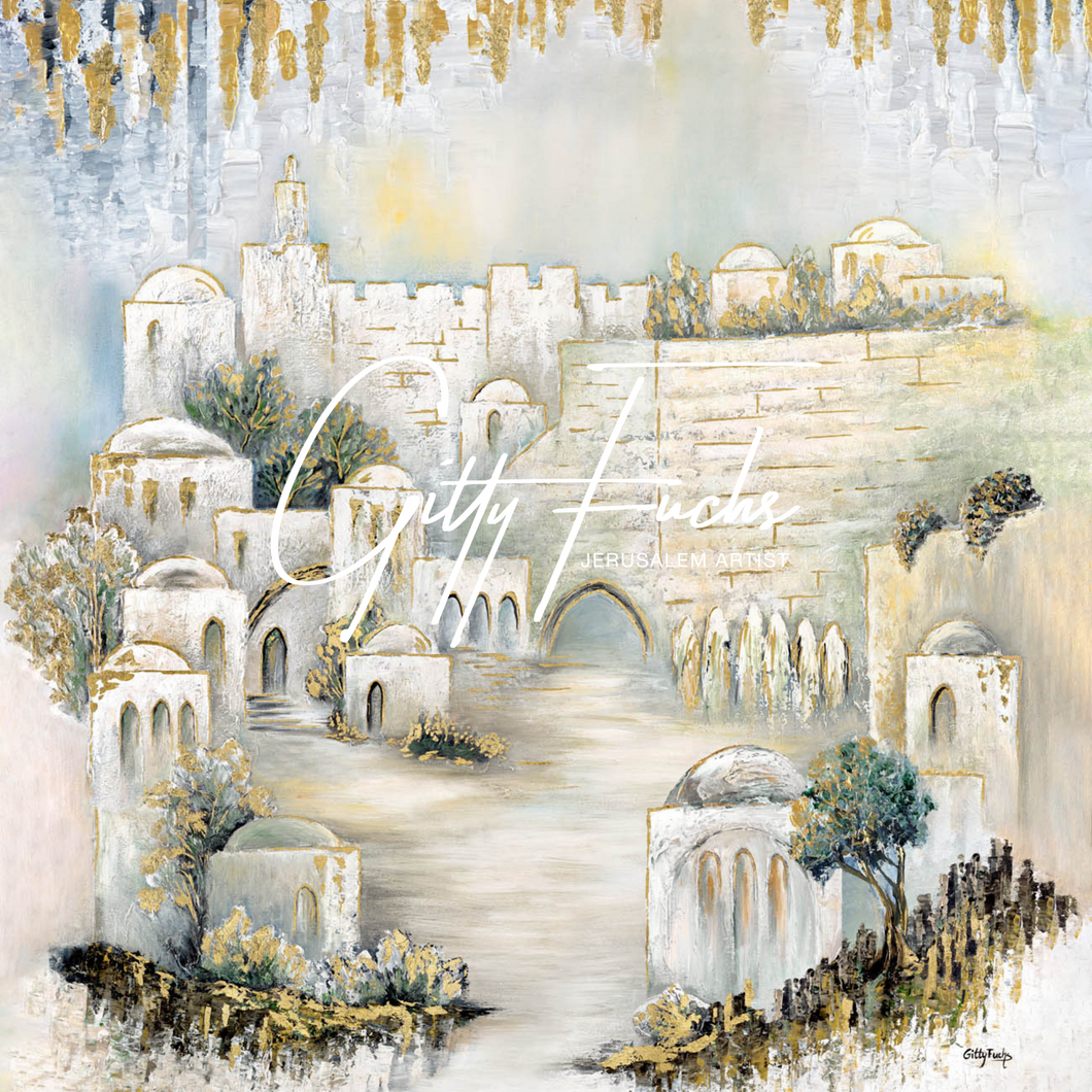Jerusalem Yards - Gold & white