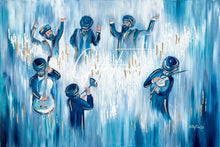 Load image into Gallery viewer, Klezmer Dance Blue &amp; Turquoise
