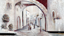 Load image into Gallery viewer, Jerusalem Street White Burgundy &amp; Gold

